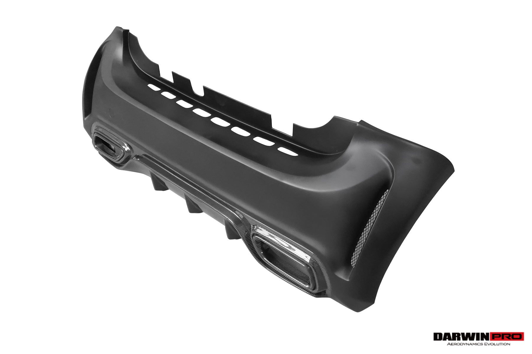 2016 - 2020 Smart Fortwo 453 BKSS Style Partial Carbon Fiber Rear Bumper